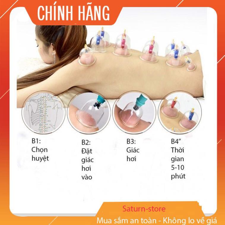 ( Giá rẻ hủy diệt) -  Giác Hơi 24 Ống Chân Không Cao Cấp, Máy Giác Hơi  Giá Rẻ, Bộ Giác Hơi Không Dùng Lửa(24 Phụ Kiện)