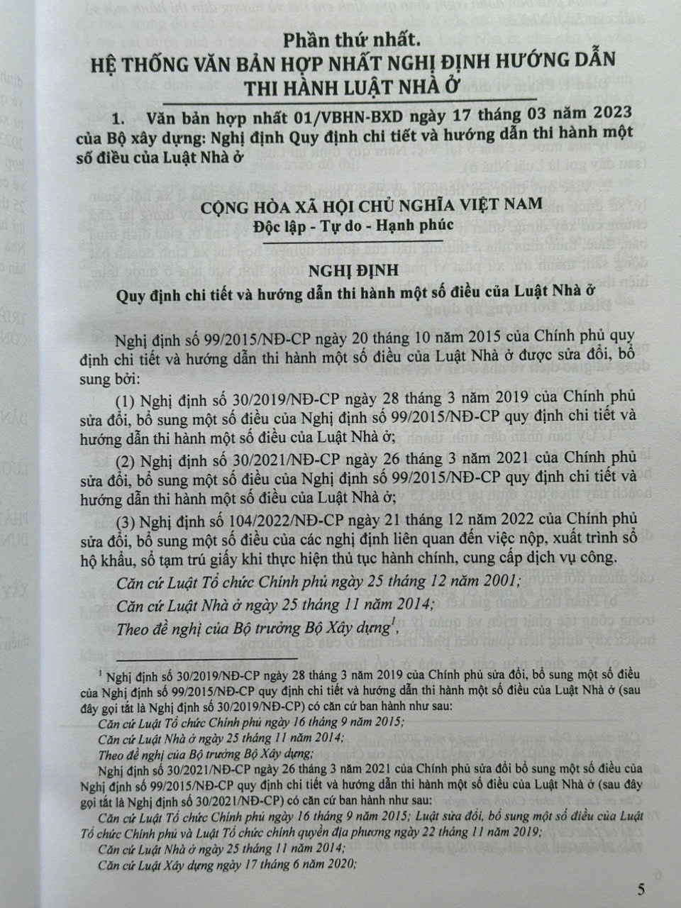 Hệ Thống Văn Bản Hợp Nhất Nghị Định Về Chính Sách Phát Triển Nhà Ở, Quản Lý Chất Lượng, Thi Công Xây Dựng, Bảo Trì Công Trình Và Quản Lý Chi Phí Đầu Tư Xây Dựng - V2294T