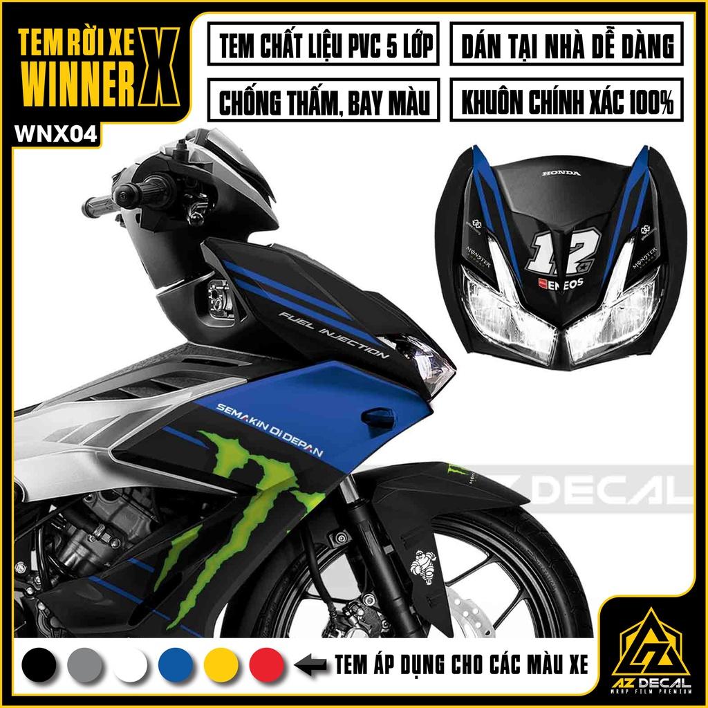 Tem Rời Dán Xe Winner X Chủ Đề Monster | WNX04 | Decal Chế Xe Máy Chống Bay Màu