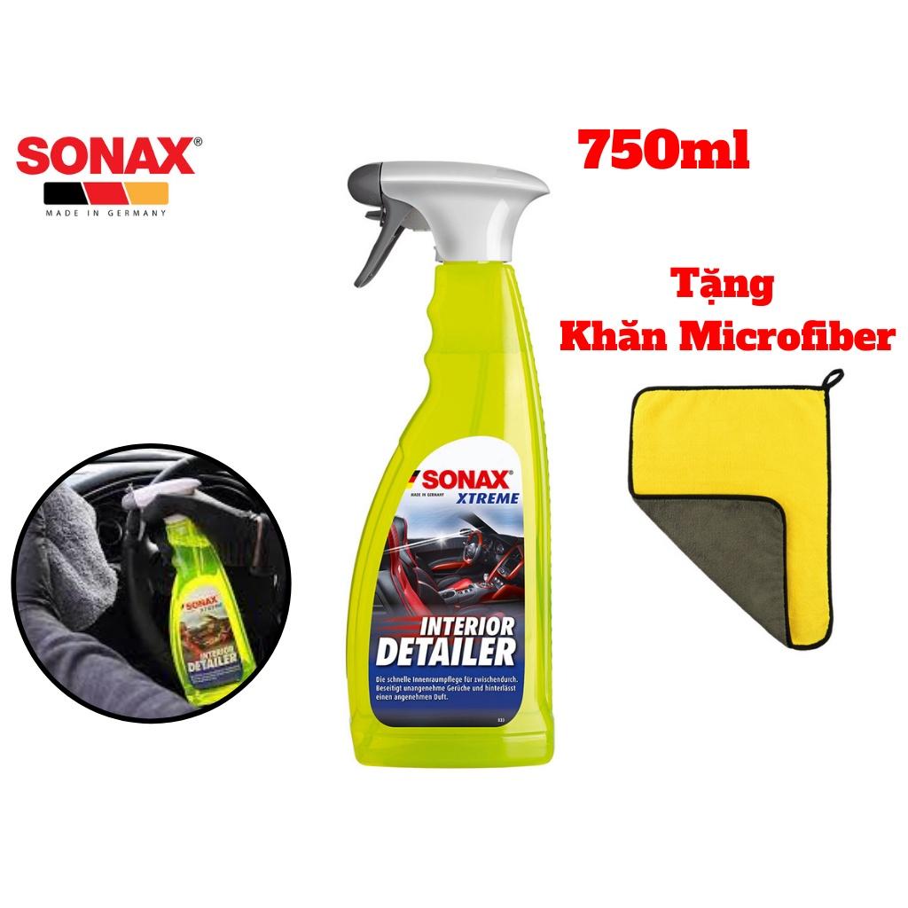 Chăm Sóc Nhanh Nội Thất Xe SONAX XTREME INTERIOR DETAILER 220400 750ML Tặng Khăn