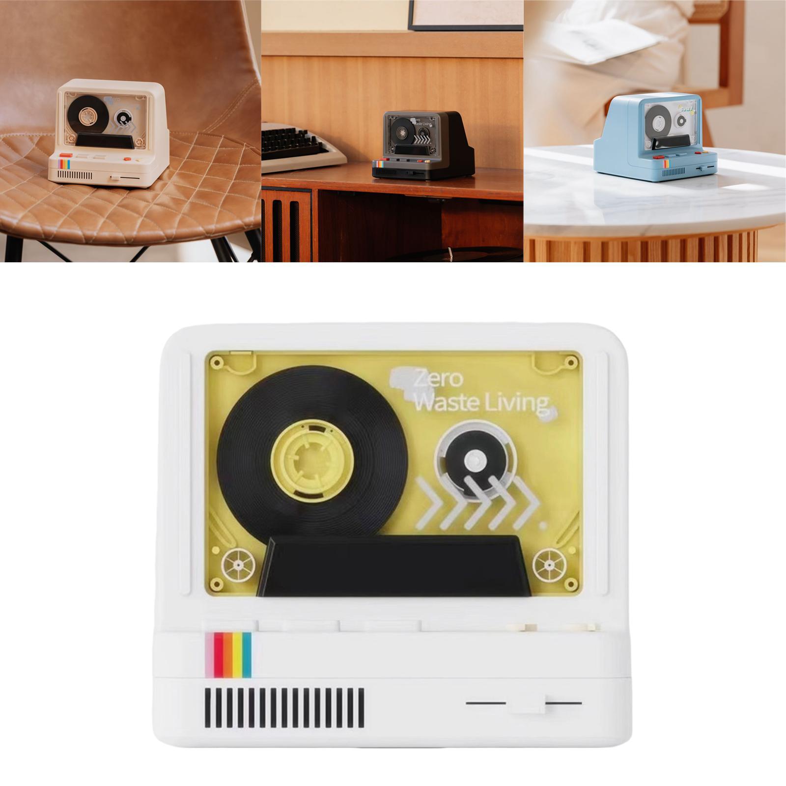 Bluetooth Wireless Speaker LED Night Light Smartphone White