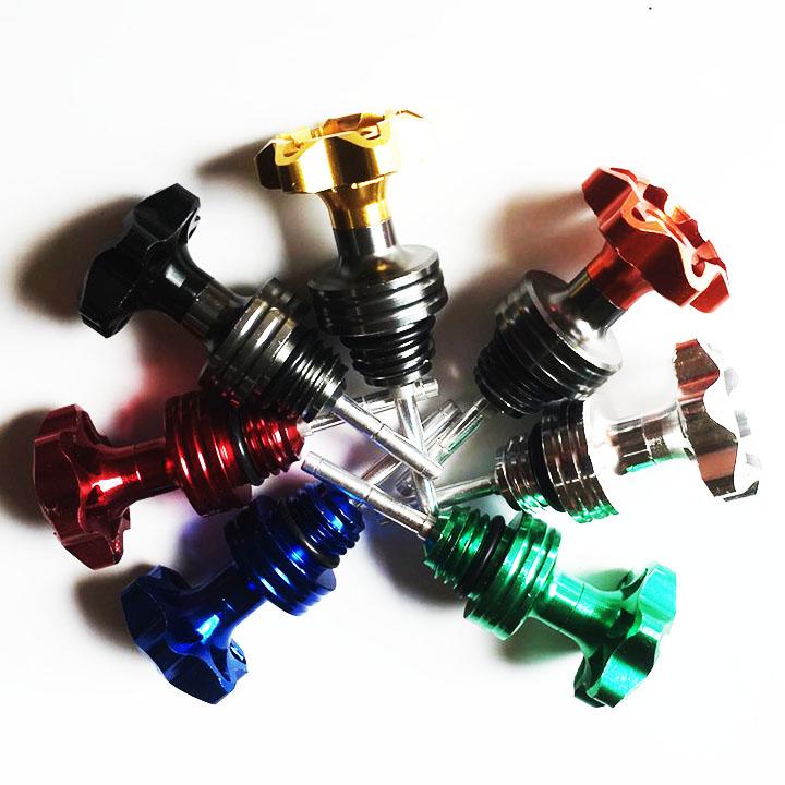 TY THĂM NHỚT 6 CẠNH MÀU DA CAM, CHẤT LIỆU HỢP KIM NHÔM CAO CẤP, SỬ DỤNG ĐƯỢC CHO NHIỀU DÒNG XE - TD