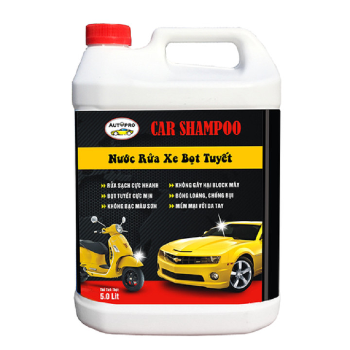 Nước rửa xe cho ô tô xe máy Car Shampoo 5 lít