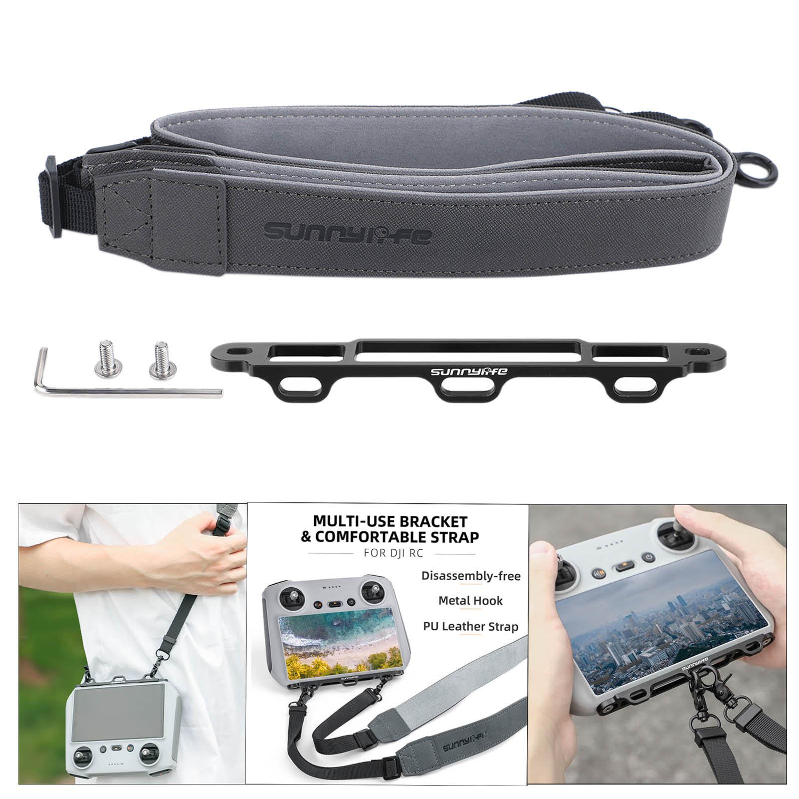Remote Control Hanging Buckle Rope PU Leather Lanyard Neck Strap for  RC