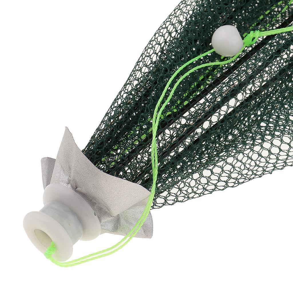 Nylon Foldable Fishing Mesh Trap Net Crab Prawn Shrimp Crayfish Bait Cast