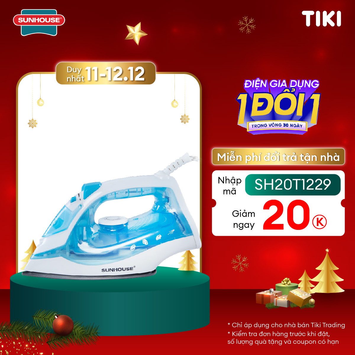 Bàn là hơi Sunhouse SHD2065 - Hàng chính hãng