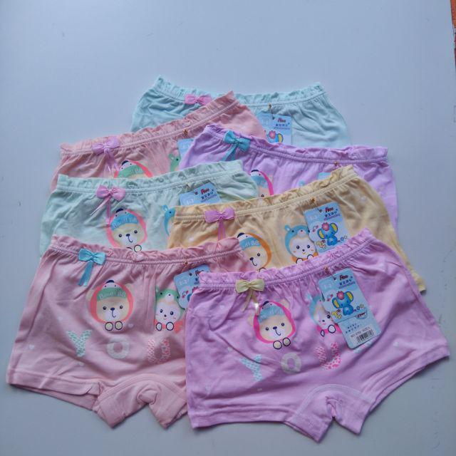 Combo quần chíp đùi bé gái cao cấp cotton mát 100%