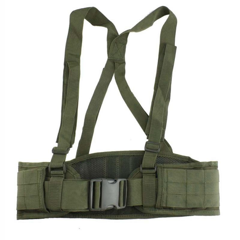 Chiến Thuật Molle Dây Airsoft Quân Sự Nylon Thắt Lưng Hỗ Trợ Chiến Đấu Suspender Quân Đội Săn Thon Eo Thể Thao Ngoài Trời Thắt Lưng Nam