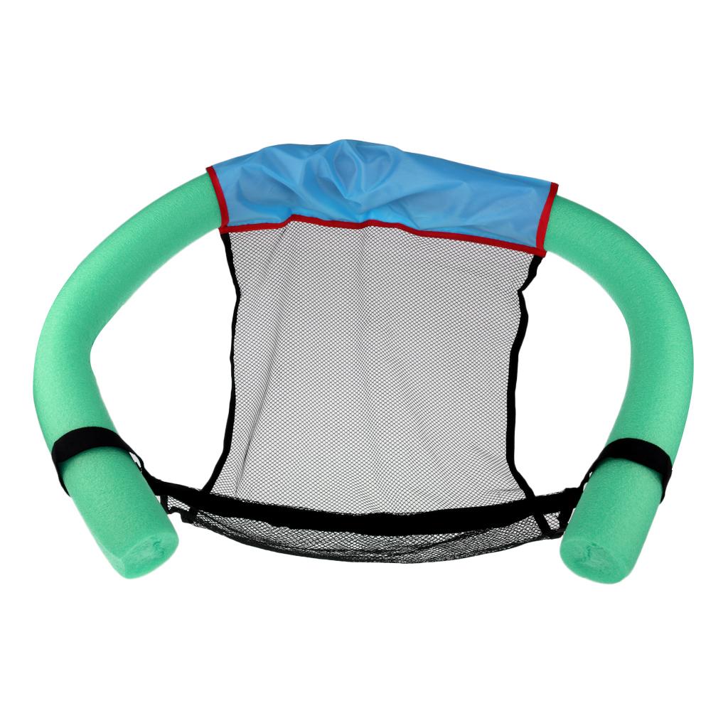 Swimming Noodle Chair Floating Sling Stick Mesh Net Seat Bed Size S Red