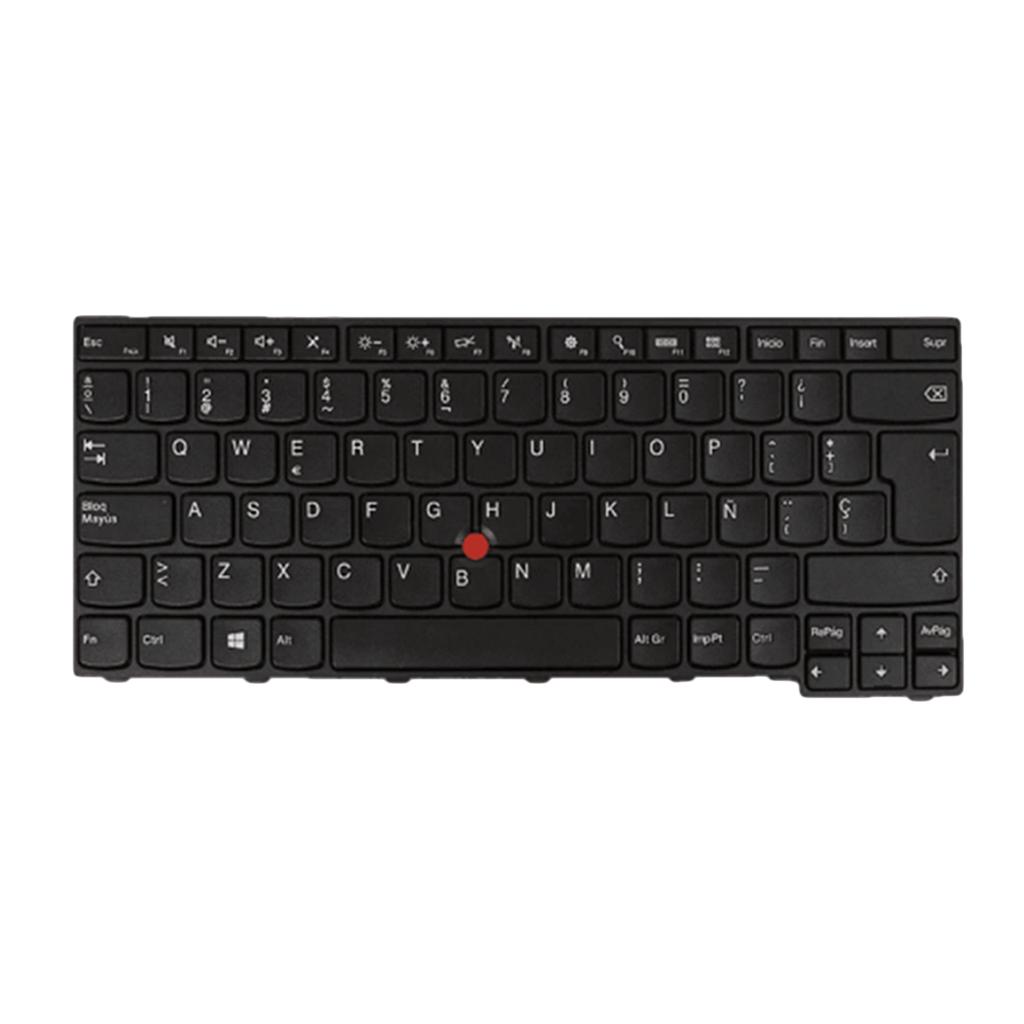 Plastic Notebook Laptop Keyboard Spanish Part Black For Lenovo Thinkpad