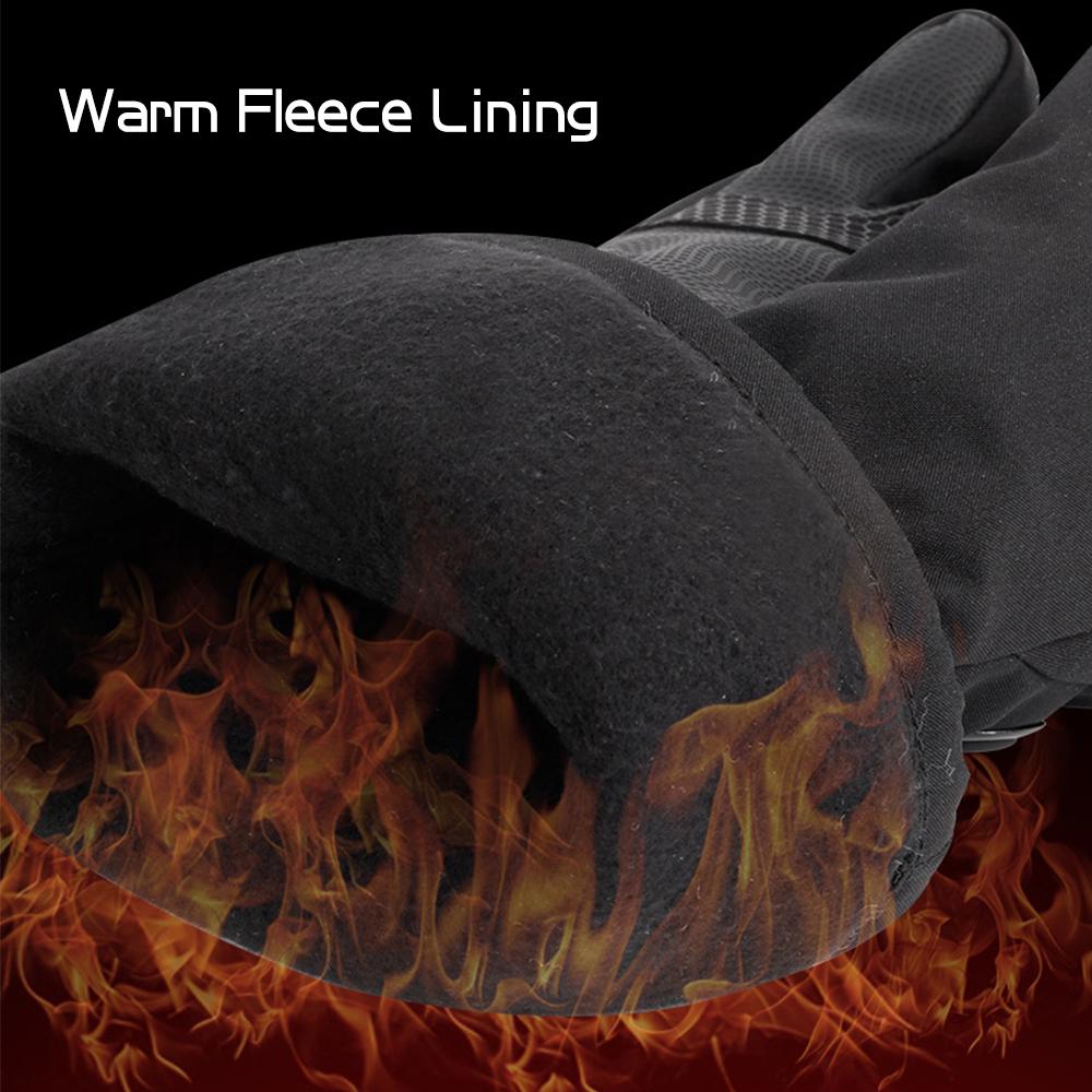 FLYING TERN Heated Gloves Battery Powered Touchscreen Waterproof Heating Gloves Winter Warm Ski Gloves for Climbing Hiking Cycling Motorcycling Skiing Snowboarding