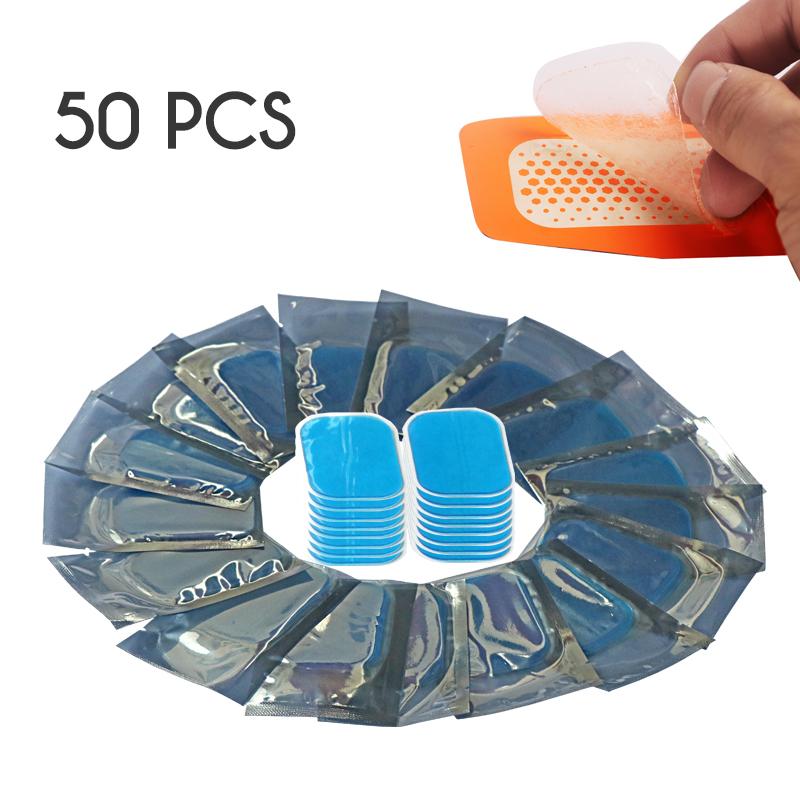 Bộ 50 ABS Huấn Luyện Gel Miếng Lót Cho EMS Bụng Dán Hydrogel Hông Bụng Cơ Máy Kích Thích Massage Giảm Béo Thay Thế Miếng Dán Cường Lực