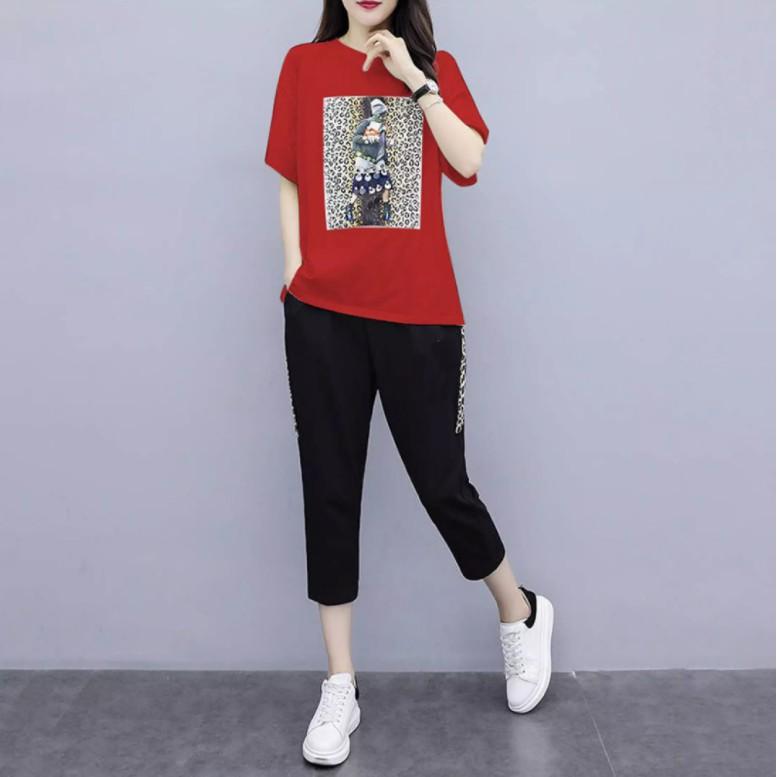Đồ bộ mặc nhà quần lửng áo phông thời trang