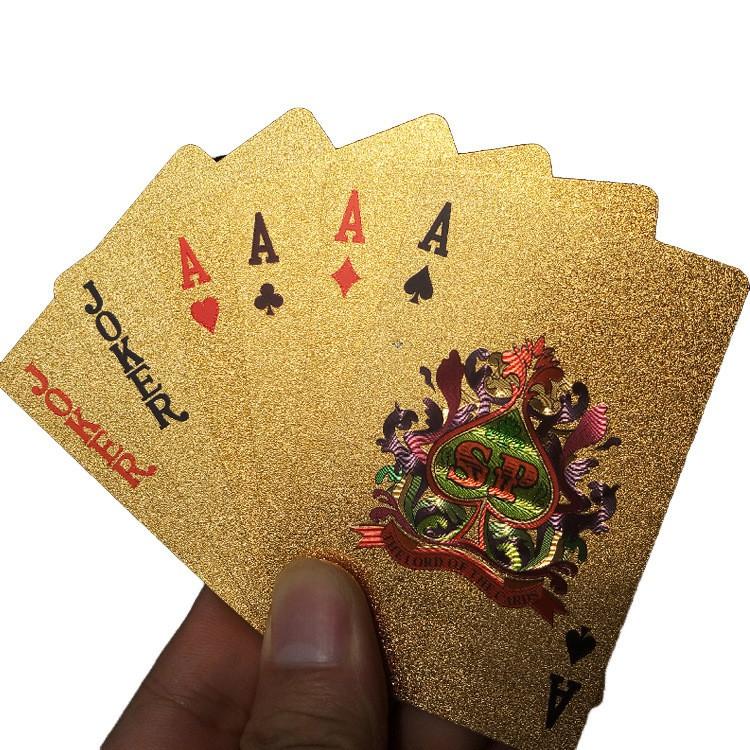 Bộ bài poker mạ vàng cao cấp