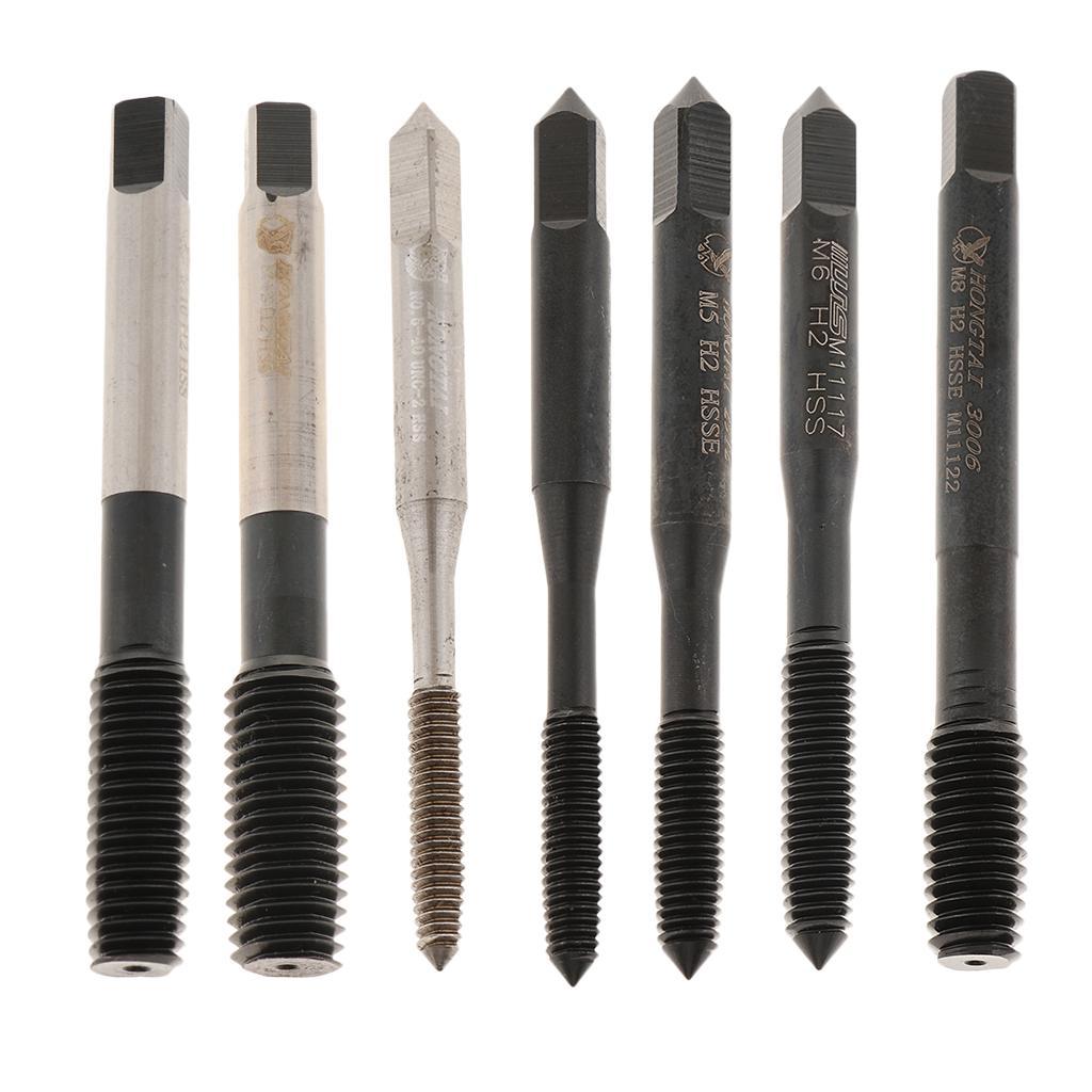 Glass Drill Bits Set Cutting Edges Slotted/ Cross Spear Head Drill with Hex Shank for Ceramic Tile Marble Mirror and Glass