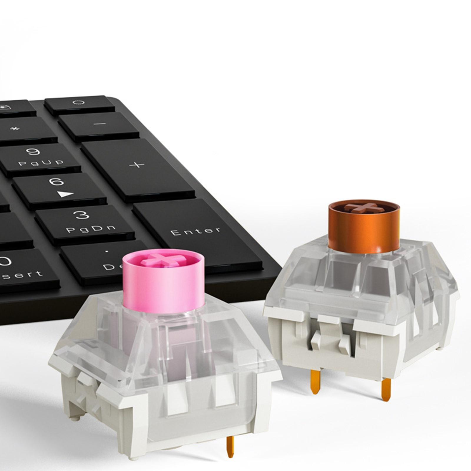 5Pcs Box Switches for Swappable Mechanical Gaming Keyboards, Plate mounted 3