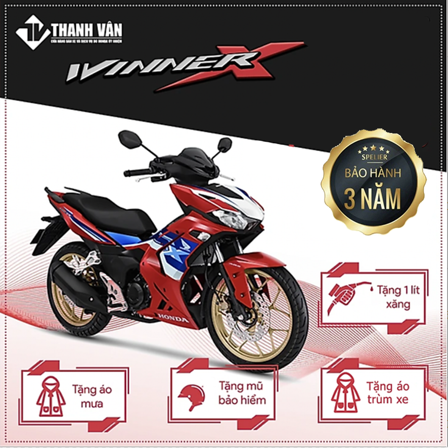 Xe Máy Honda Winner X-Phiên Bản Đường Đua-Phanh ABS-Đỏ Xanh Trắng Đen