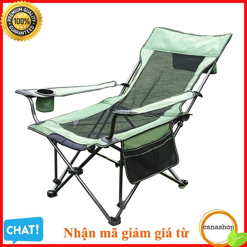 Ghế ngủ văn phòng gấp gọn ghế xếp có khay cốc, túi đựng phù hợp nghỉ trưa tại công sở, mang theo dã ngoại, phượt