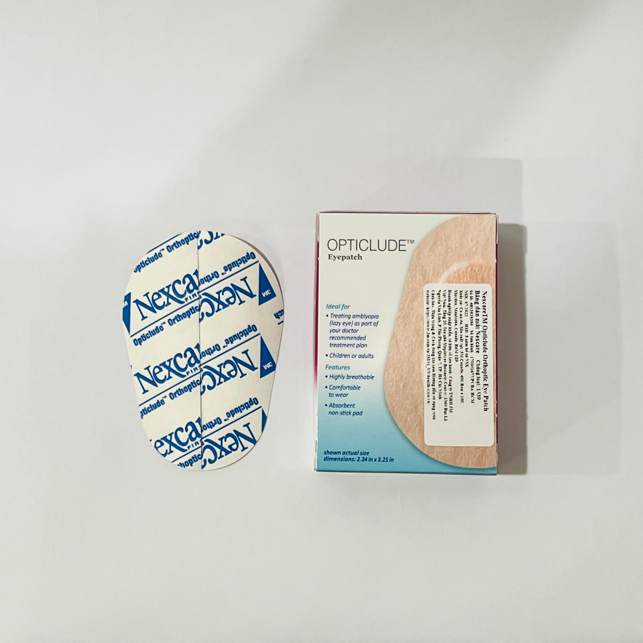 Combo 3 Hộp Băng dán mắt khắc phục chứng suy giảm thị lực 3M Nexcare cỡ lớn
