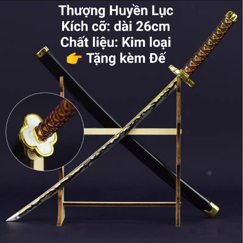 (26cm) Mô hình trưng bày Kiếm Các Nhân Vật Trong Kimetsu No Yaiba Bằng Hợp Kim Không Gỉ