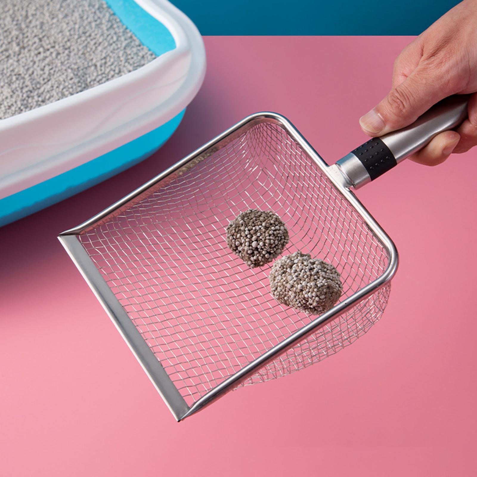 Cat Litter Scooper Pet Sifter Scooper Cleaning Tools Sand  with Handle Sand Sifter Litter Scooper for Fast Sifting Hamster Aquarium Kitten
