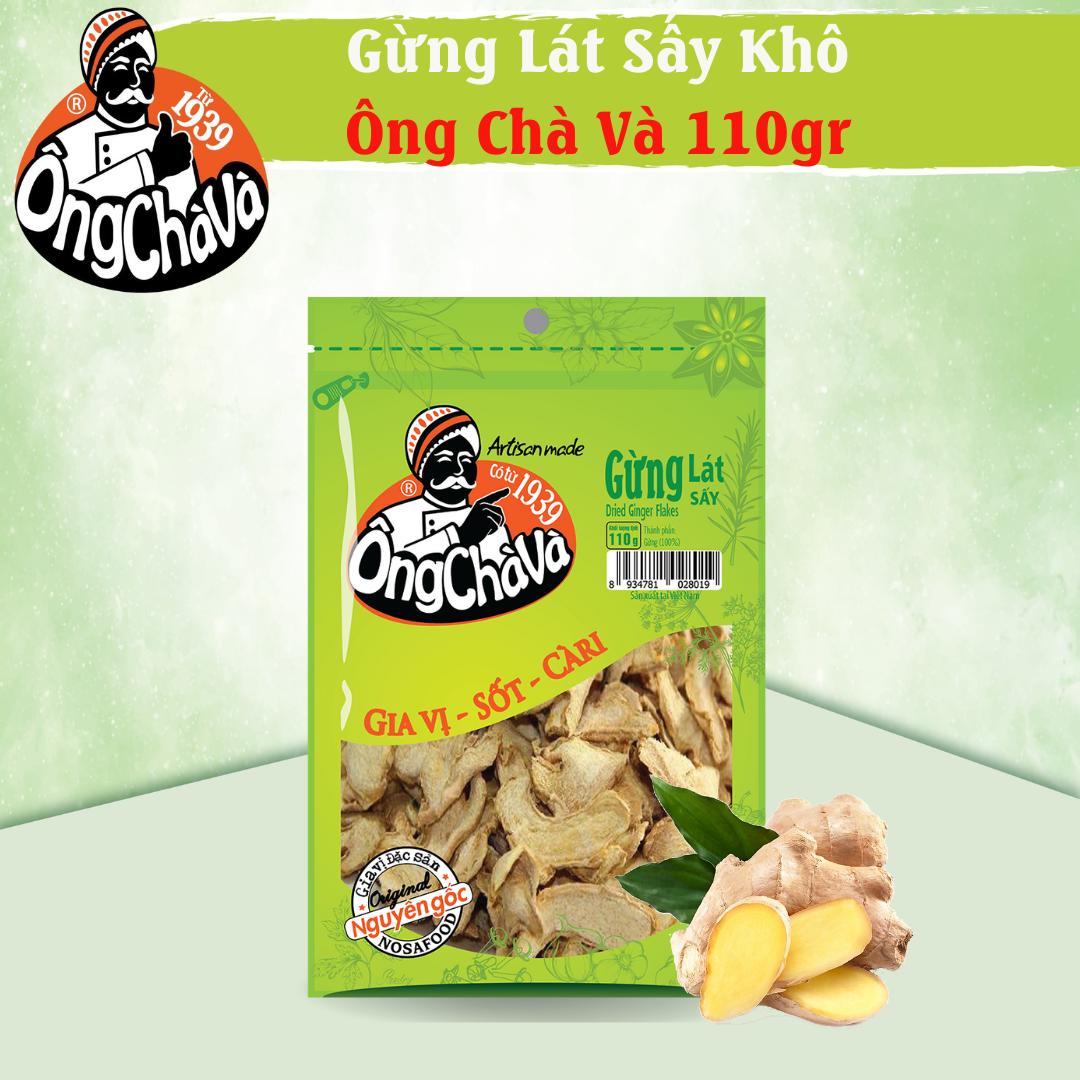 Gừng Lát Sấy Khô Ông Chà Và 110g
