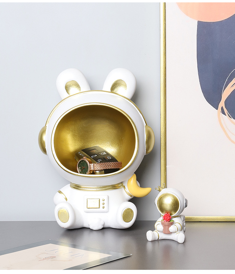 TƯỢNG MÈO PHI HÀNH GIA TREO ĐỒ SPACEMAN GIỮ ĐỒ TRANG TRÍ NHÀ CỬA
