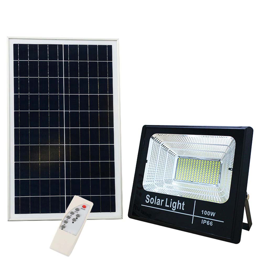 Đèn pha LED năng lượng mặt trời 100w IP66