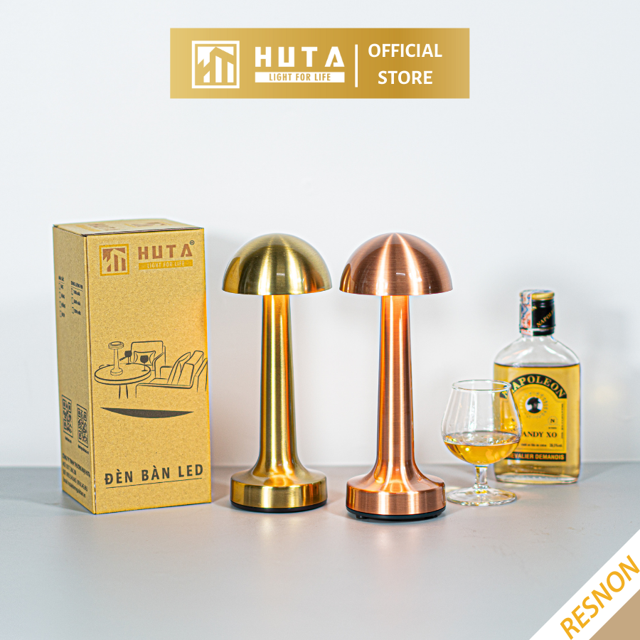Đèn Led Quầy Bar Bàn Ăn Nhà Hàng HUTA RESNON Cảm Ứng Tích Điện USB Điều Chỉnh Ánh Sáng Vàng Trang Trí Quán Cà Phê Đèn Ngủ