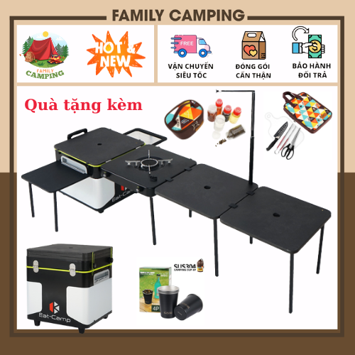 Bàn bếp di động gấp gọn cắm trại ngoài trời thể tích lớn CLS