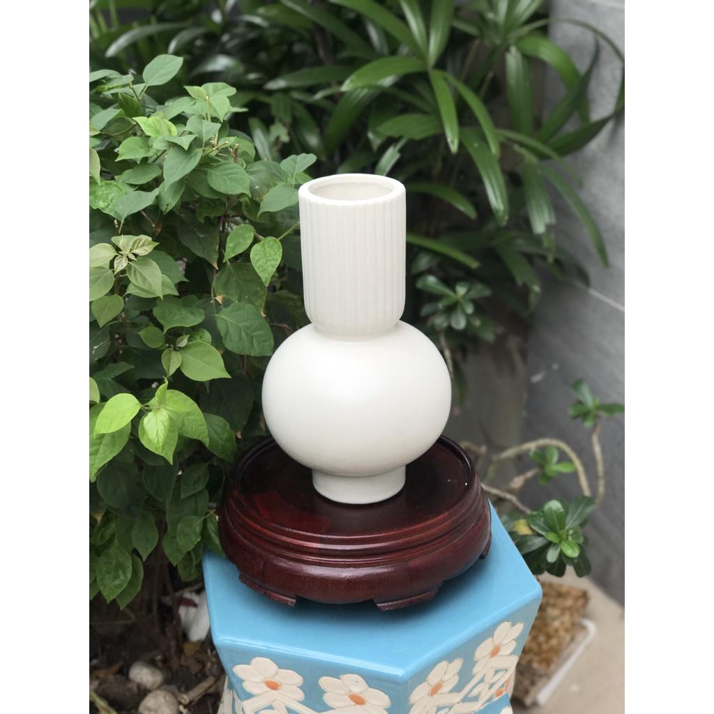 BÌNH HOA GỐM SỨ XUẤT KHẨU TRANG TRÍ DECOR BÌNH CẤM HOA XK10