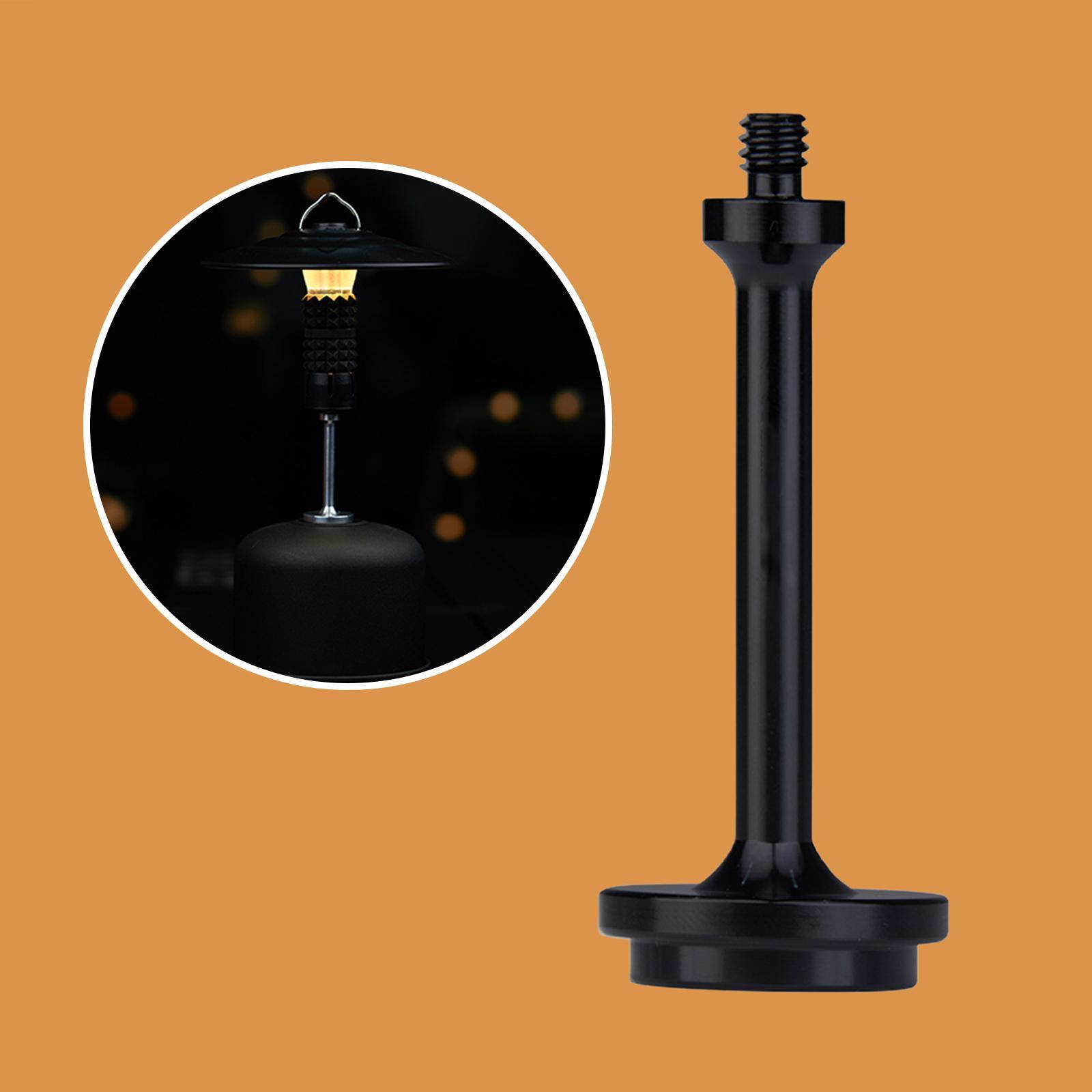 Camping Gas Tank Adapter Lamp Extension Pole Rod Lantern Gas Tank Bracket for Fishing Hiking