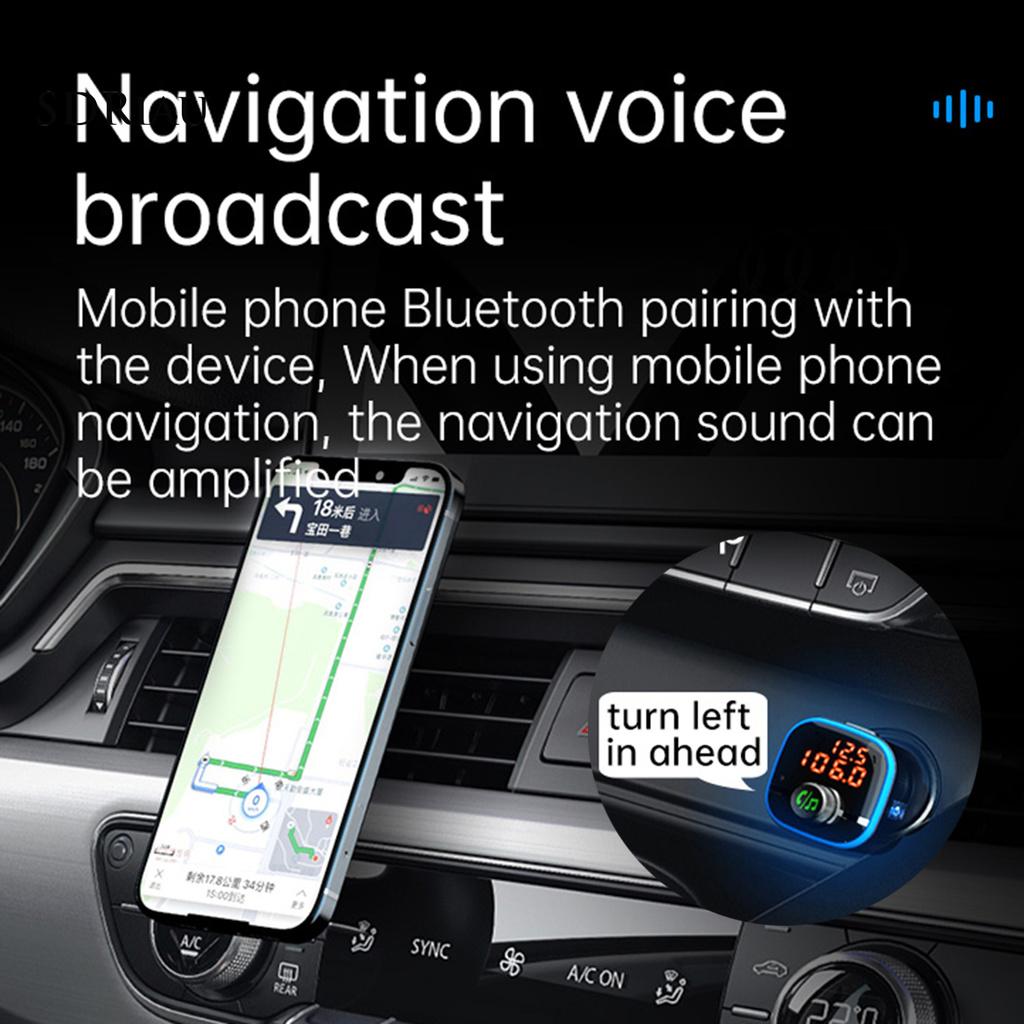 Thiết Bị Sạc Trên Xe Hơi Xqxdzx Bc68 Qc3.0 Pd Bluetooth Fm Transmitter Mp3 Hỗ Trợ Tf / U Drive