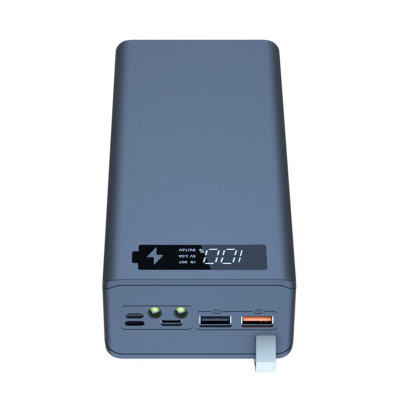 18650 Loại Phẳng cho Đầu Pin C16PD DIY Power Bank 5V-3A 9V-2A 12V-1.5A. Màu đen