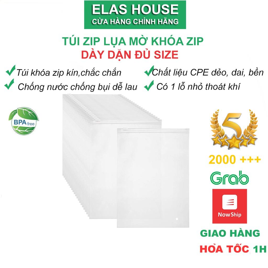 Túi Zip, Túi Zip Lụa Mờ Đựng Quần Áo,Túi Zipper Lụa Đựng Áo Quần Đồ ĐạcTiện Lợi Đủ Size0
