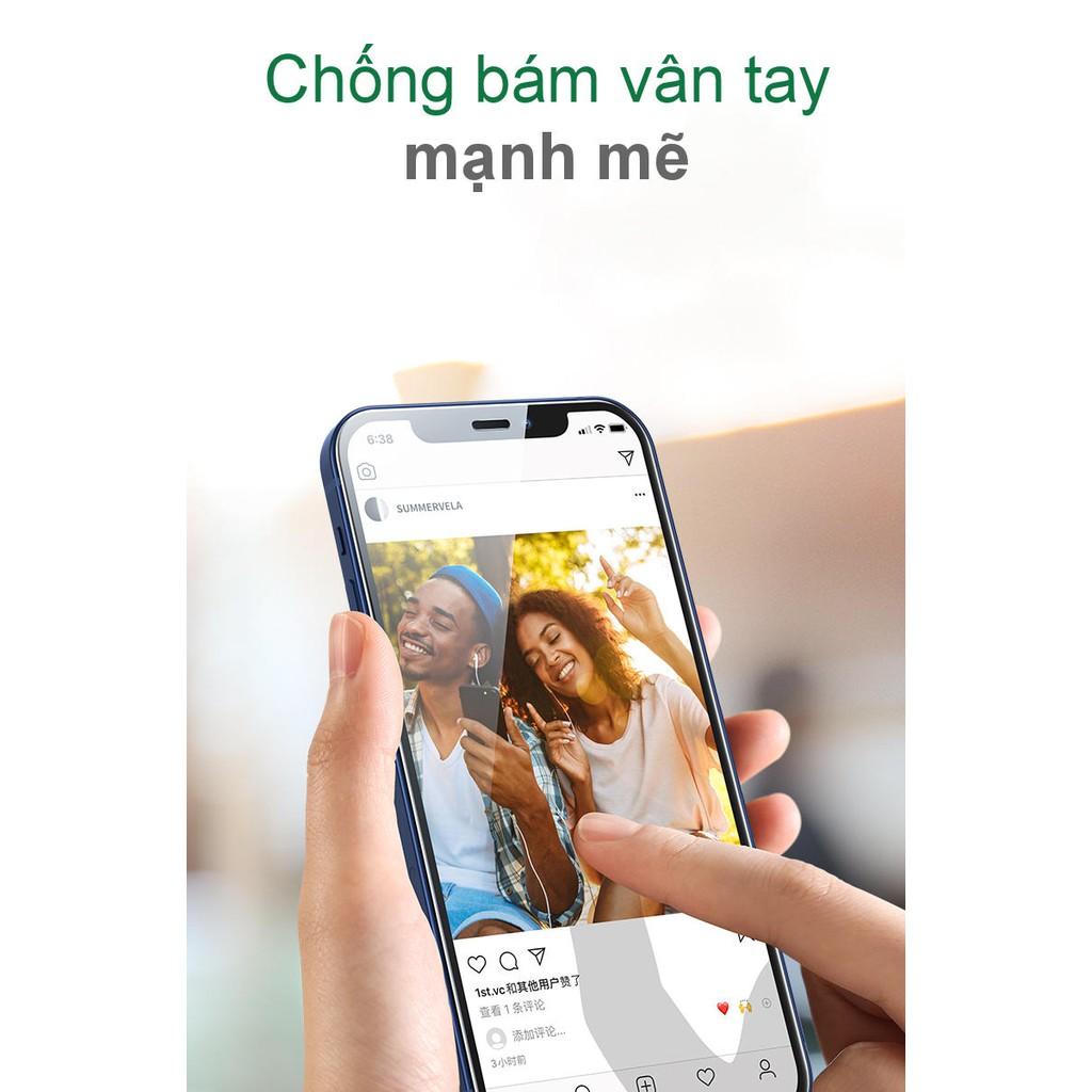 Miếng dán kính cường lực ánh sáng xanh, độ cứng 9H cho iPhone 12 mini / 12 / Pro / Max UGREEN SP158 SP159 SP161 - Hàng Chính Hãng