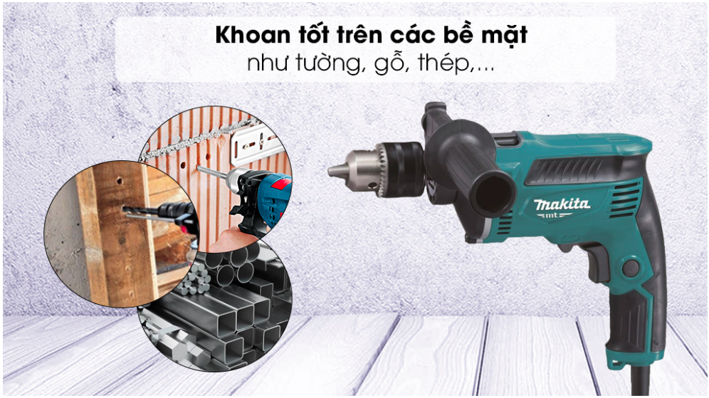 Máy khoan búa(13mm)(26 cái phụ kiện) Makita M8103KX2B