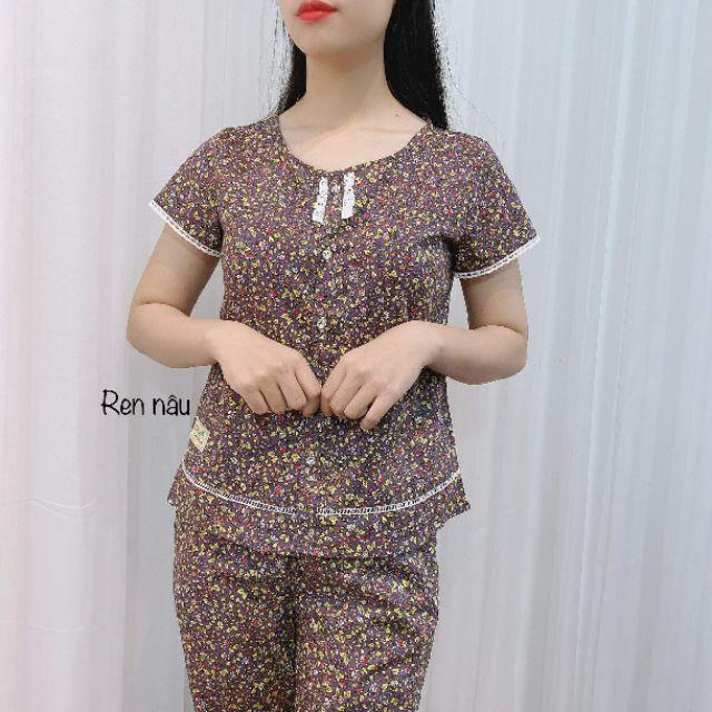 Quần áo mặc nhà cổ ren xinh