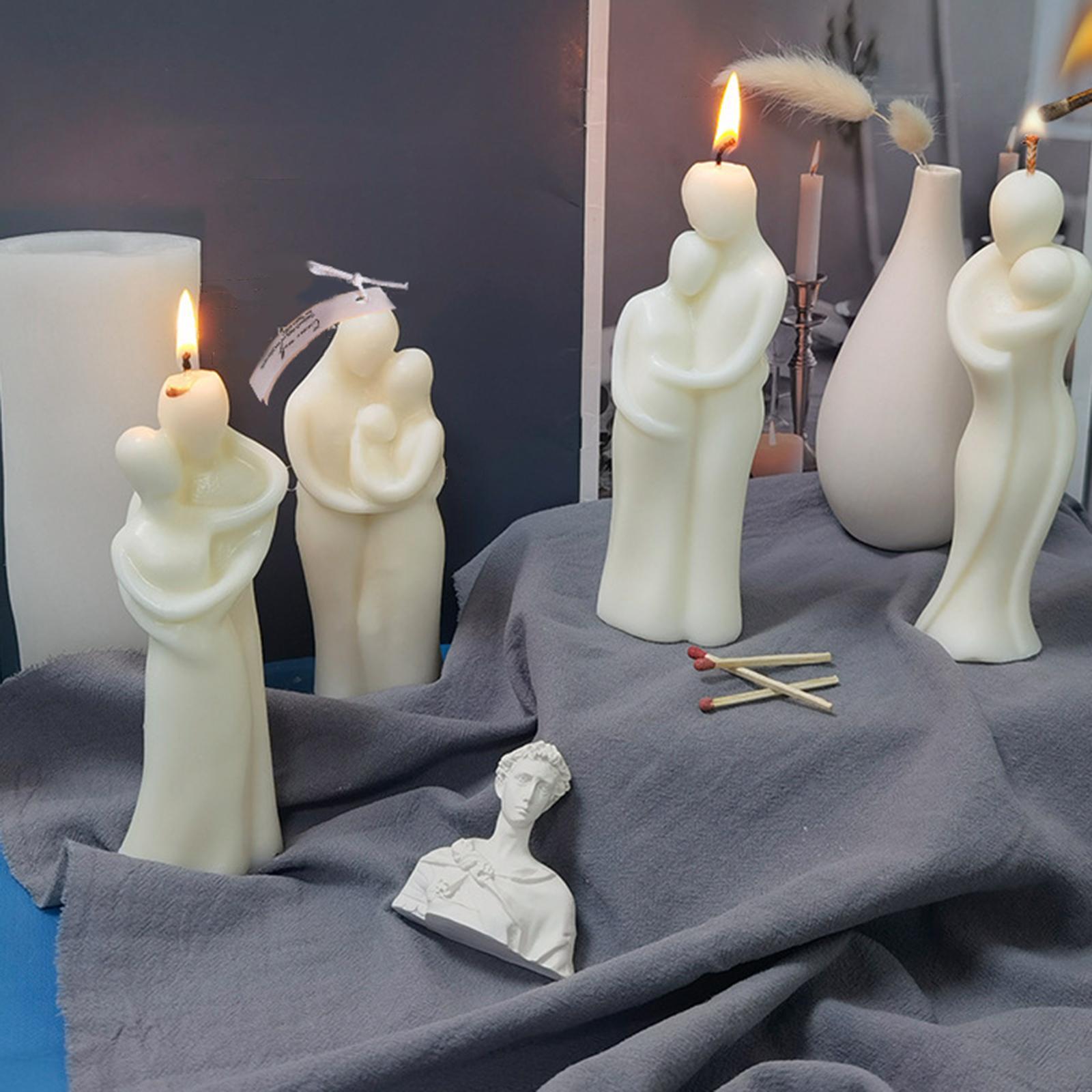 2pcs Candle Mold Handmade Gift Home Decor for Aromatherapy Candle