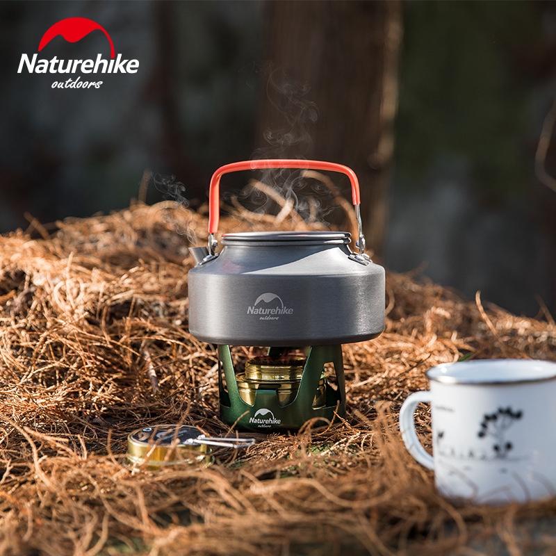 Bếp cồn dã ngoại du lịch mini Naturehike bằng hợp kim nhôm nhỏ gọn dễ sử dụng phù hợp cho các chuyến picnic, leo núi.