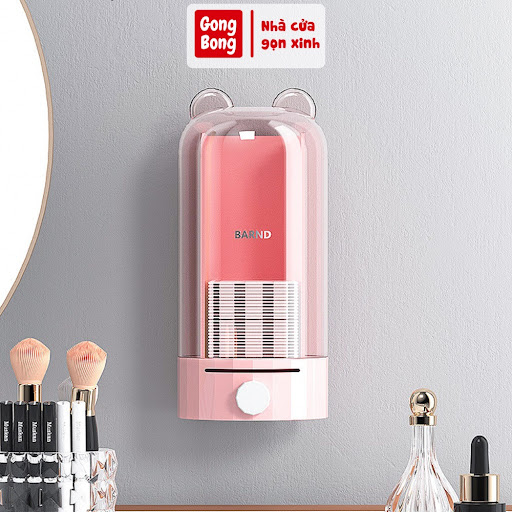 Ống Đựng Bông Tẩy Trang, Cột Tóc, Tăm Bông Treo Tường Thông Minh màu Ngẫu Nhiên- Hàng Loại 1 - Chính Hãng