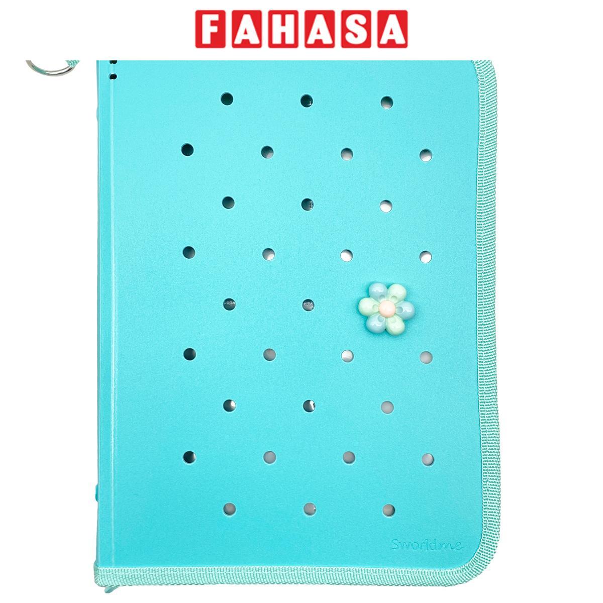 Sổ Tay Sưu Tập A5 - Kèm Charm Kéo Khóa - Sworld BC4222-BU - Blue