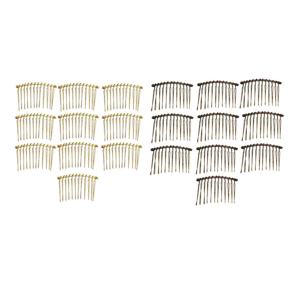 20x Blank Side Comb DIY Wedding Hair Accessories Jewelry Making Findings Craft