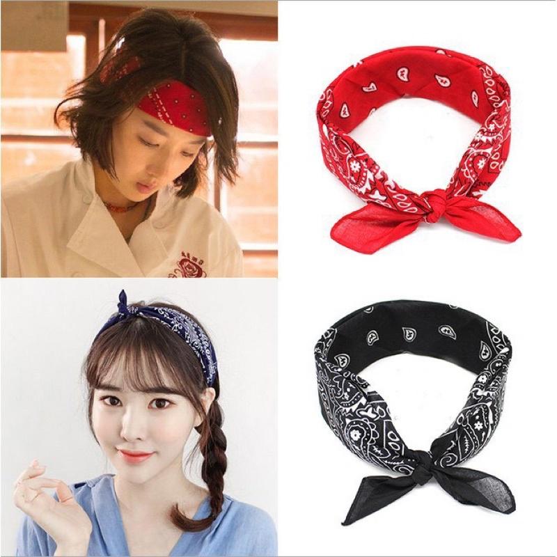 Khăn Pandana Turban vuông Streetwear đa năng cao cấp, khăn unisex