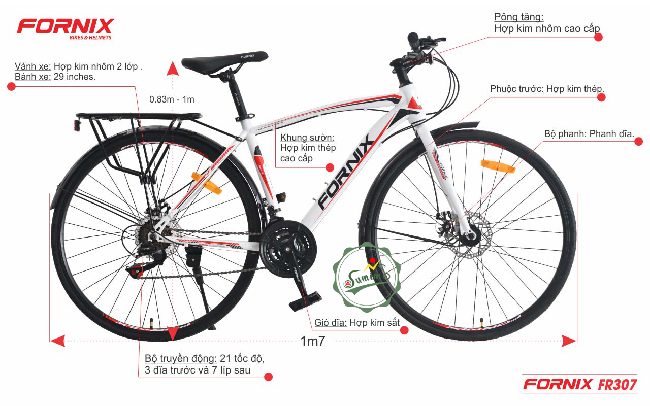 Xe đạp touring FORNIX FR307 700x25c