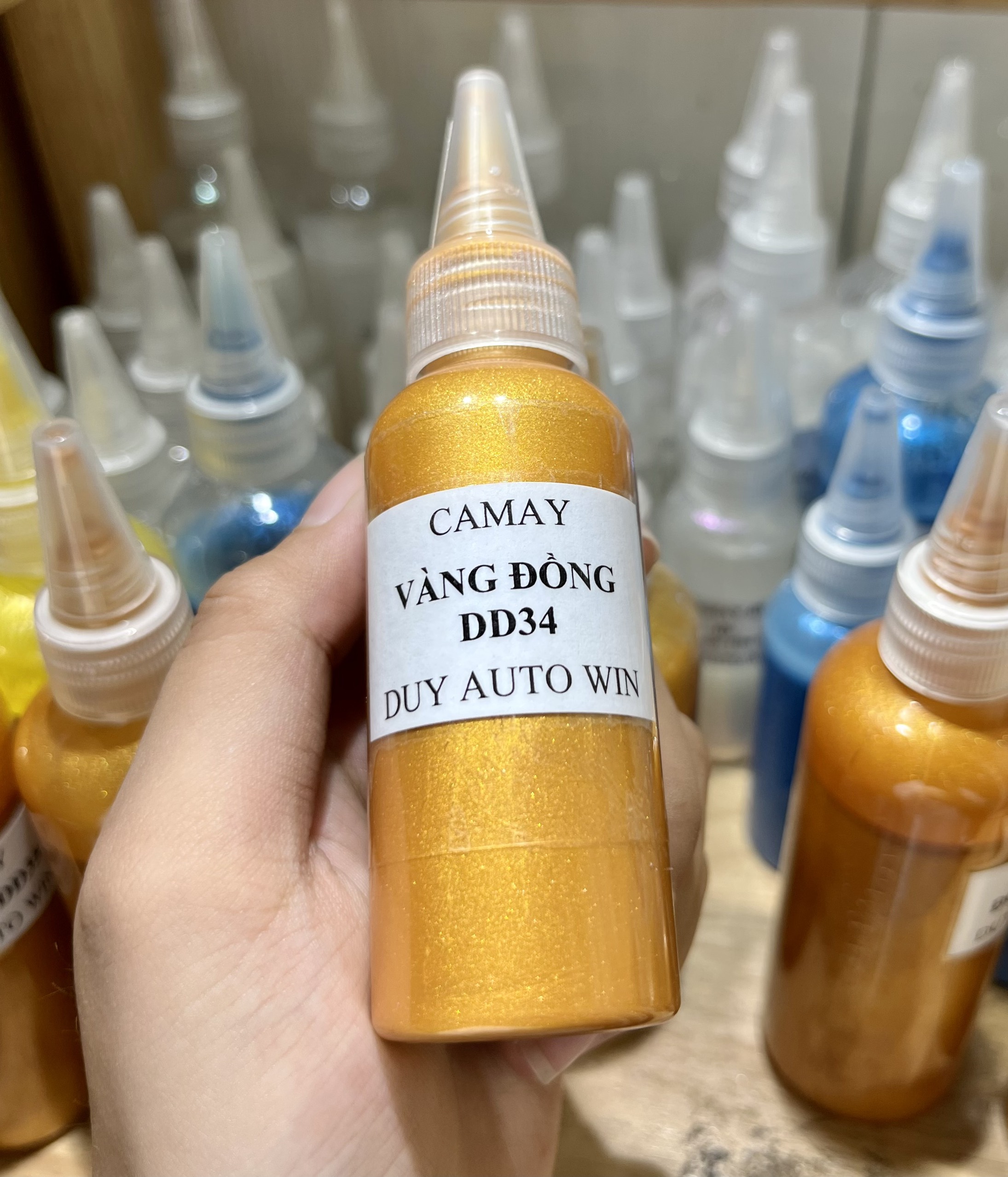 Camay vàng đồng đóng chai 50g và 100g (DD34)