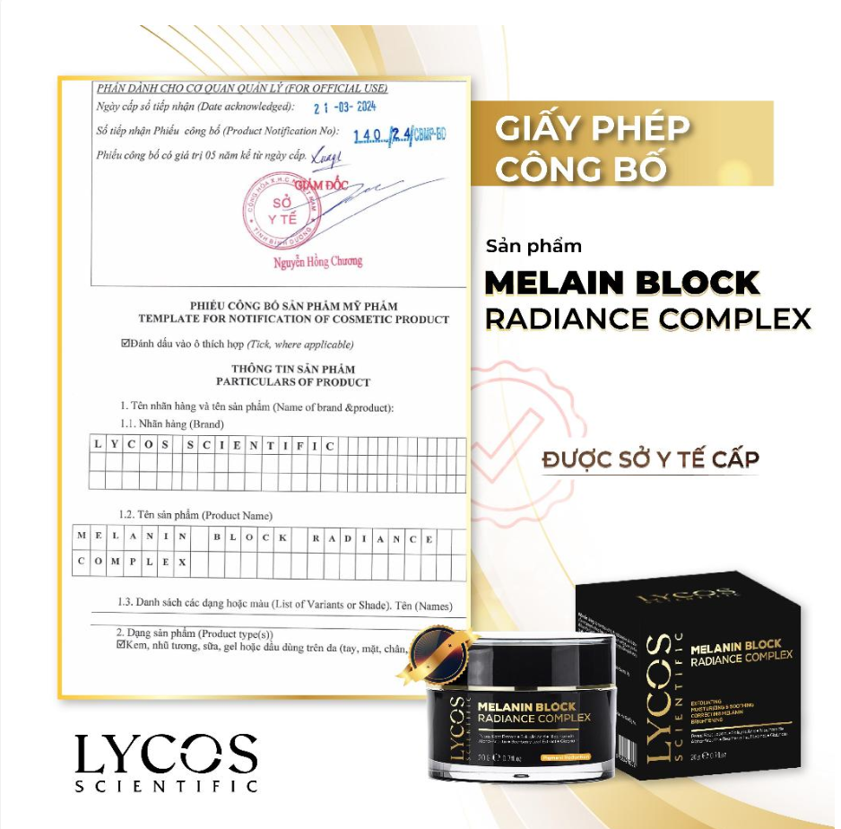 Combo 3 - Sáng Da Mờ Nám Lycos : Tinh chất Peel Da Lycos + Kem Nám Đêm Lycos + Dưỡng ẩm Lycos