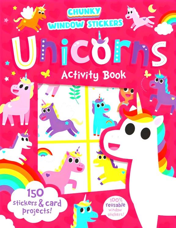 Sách ngoại văn: Chunky Window Stickers - Unicorns