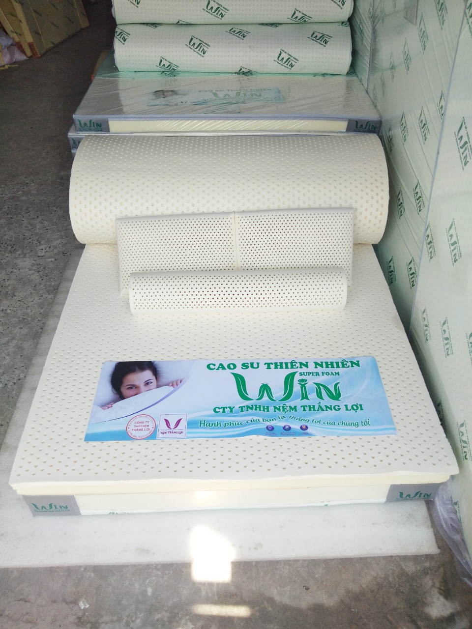 Gối Ôm Cao Su Thiên Nhiên Dành Cho Bé 10 x 60cm - Gối Ôm Baby Cao Su Thiên Nhiên Thắng Lợi