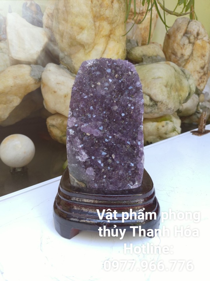 Bông Đá Thach Anh Tím Tự Nhiên Loại A - Đá Phong Thủy